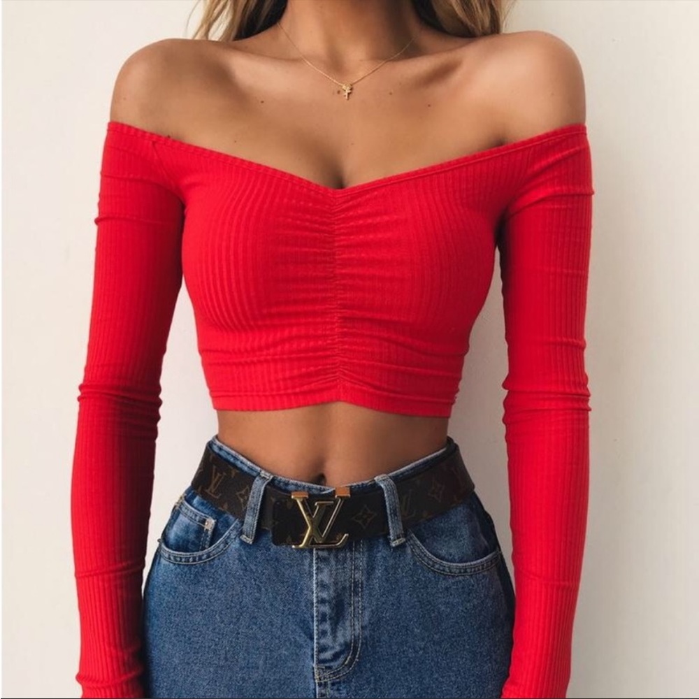 Tiger mist red top size small